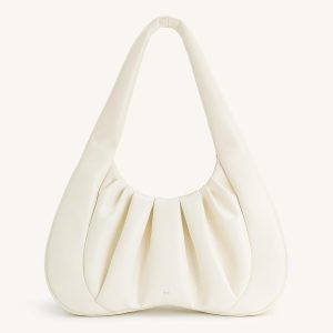Ashley Ruched Shoulder Bag - White - view 1