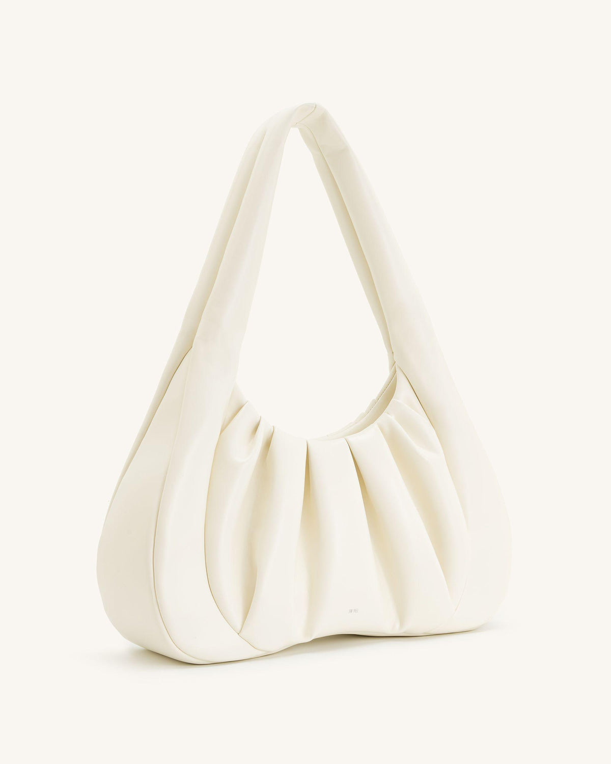 Ashley Ruched Shoulder Bag - White - view 2