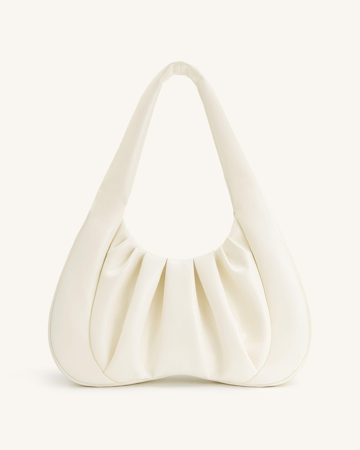 Ashley Ruched Shoulder Bag - White - view 3