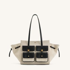 Linda Tote Bag - Black Canvas - view 1