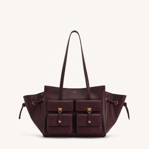Linda Tote Bag - Deep Burgundy - view 1