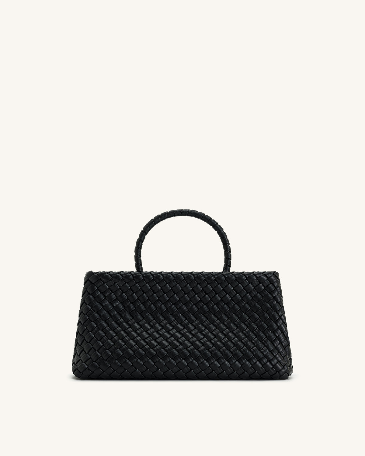 Elora Woven Tote Bag - Black - view 3