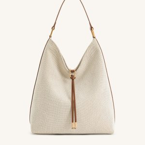 Aria Shoulder Bag - Brown Canvas - view 1