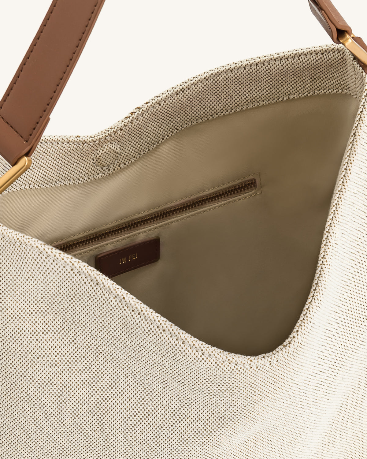 Aria Shoulder Bag - Brown Canvas - view 4