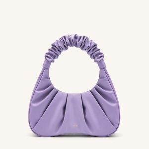 Gabbi Ruched Hobo Handbag - Purple - view 1