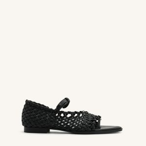 Jocelyn Weave Strap Flip-flops - Black - view 1