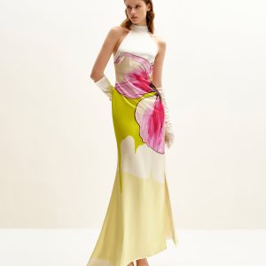 Olivia Floral Halter Gown - Multicolor - view 1