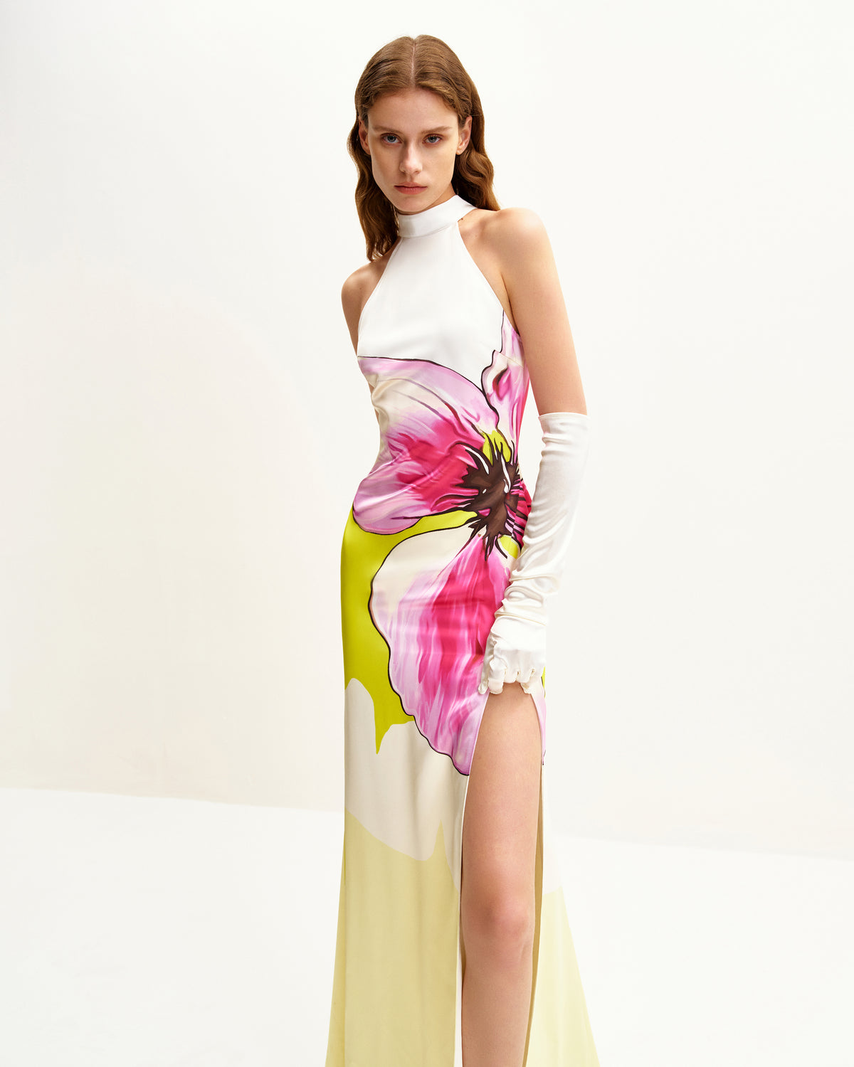 Olivia Floral Halter Gown - Multicolor - view 2