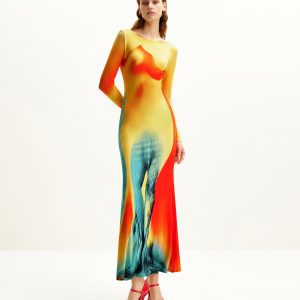 Lily Illusion Print Dress - Multicolor - view 1