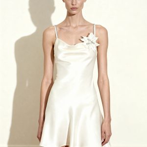 Crystal Flora Slip - White - view 1