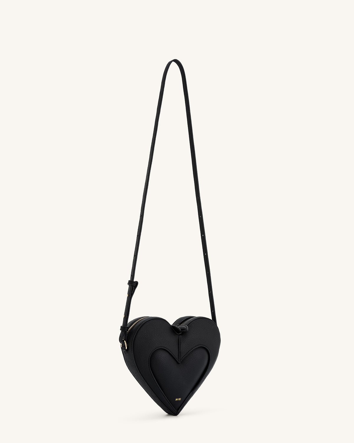 Francisca Heart Shaped Crossbody Bag - Black - view 2