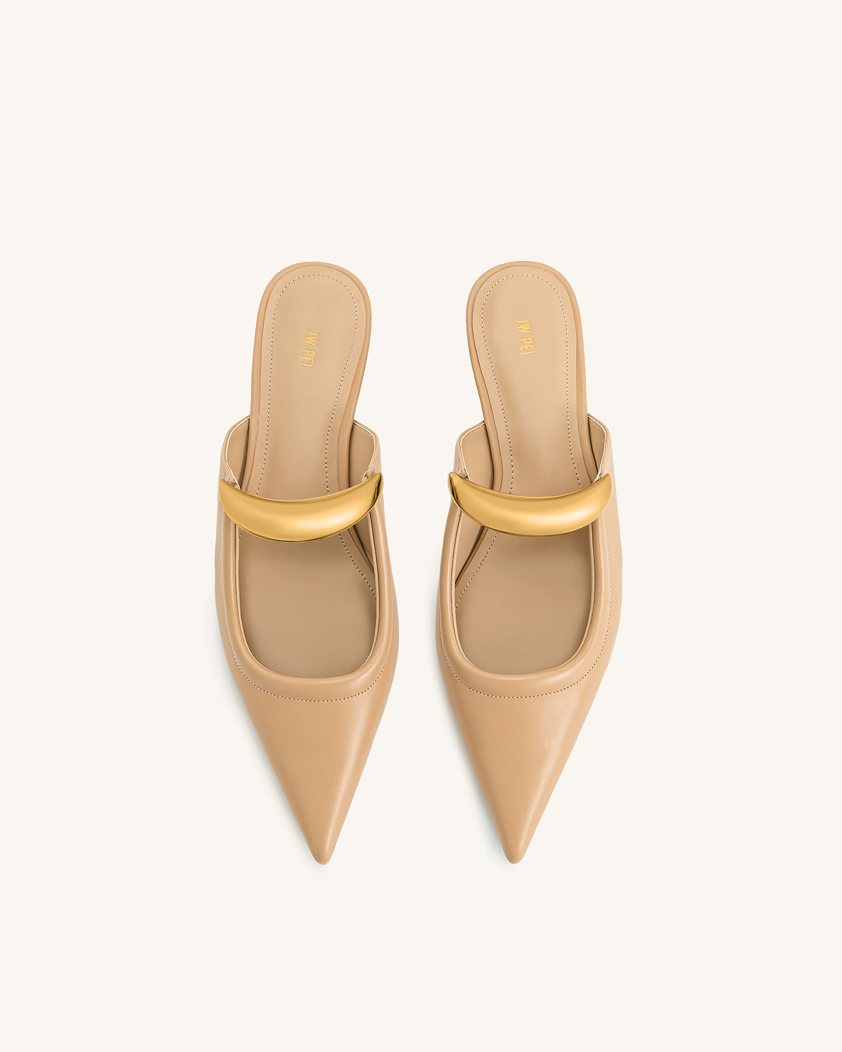 Helena Pierced Mules - Khaki - view 4