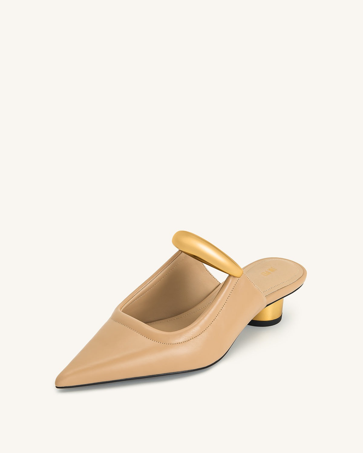 Helena Pierced Mules - Khaki - view 7