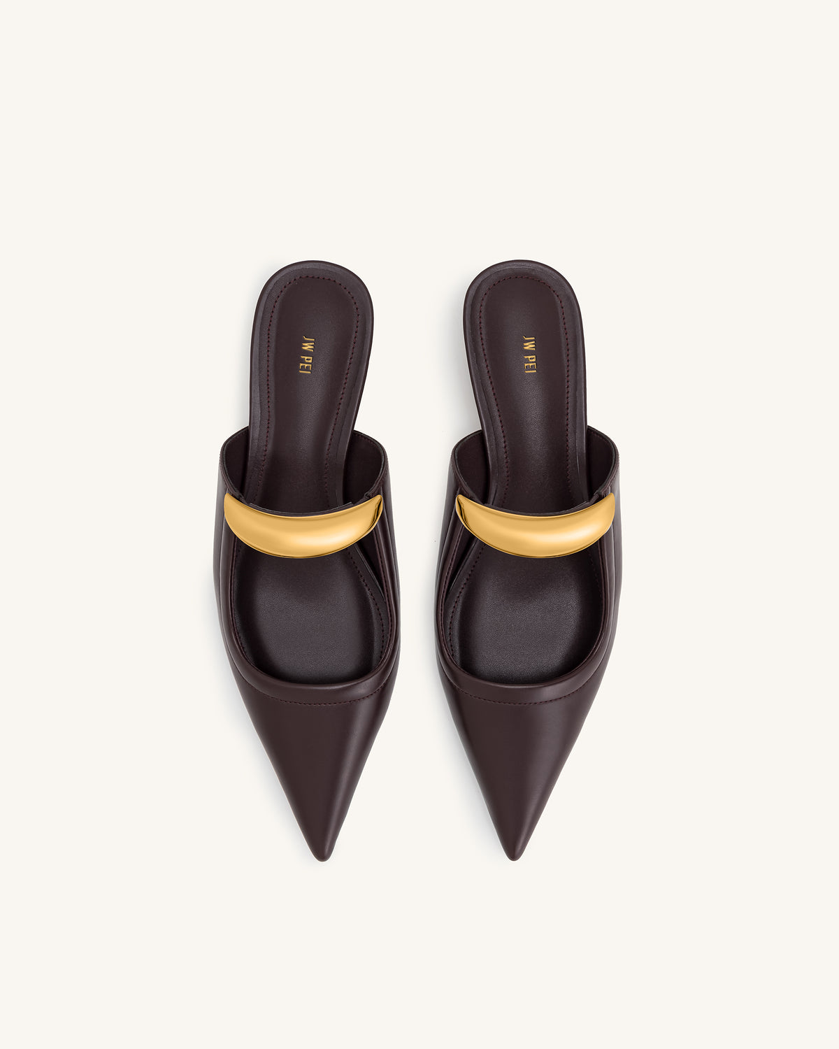 Helena Pierced Mules- Claret Red - view 3