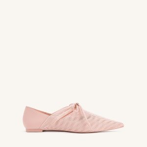 Reilly Fishnet Ballerina Flats - Pink Beige - view 1