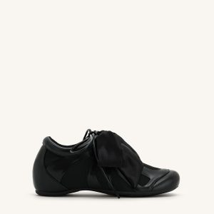 Rosie Bow Tie Low Top Sneakers - Black - view 1