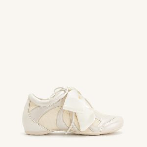 Rosie Bow Tie Low Top Sneakers - White - view 1