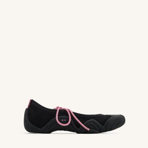 Caitlin Lace-up Ballerina Sneakers - Black - view 1