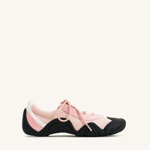 Caitlin Lace-up Ballerina Sneakers - Pink - view 1