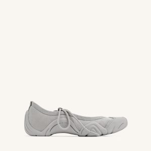 Caitlin Lace-up Ballerina Sneakers - Grey - view 1
