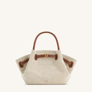 Hana Mini Tote Bag - Brown Canvas - view 1