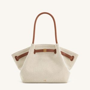 Hana Medium Tote Bag - Brown Canvas - view 1
