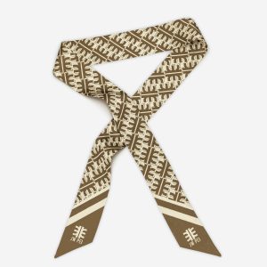 FEI Faux Silk Twill Scarf - Brown - view 1