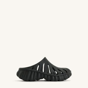 Tara Leaf Platform Clog - Black - view 1