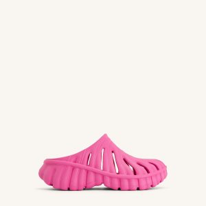 Tara Leaf Platform Clog - Bright Pink - view 1