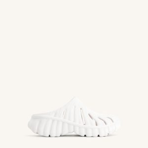 Tara Leaf Platform Clog - White - view 1