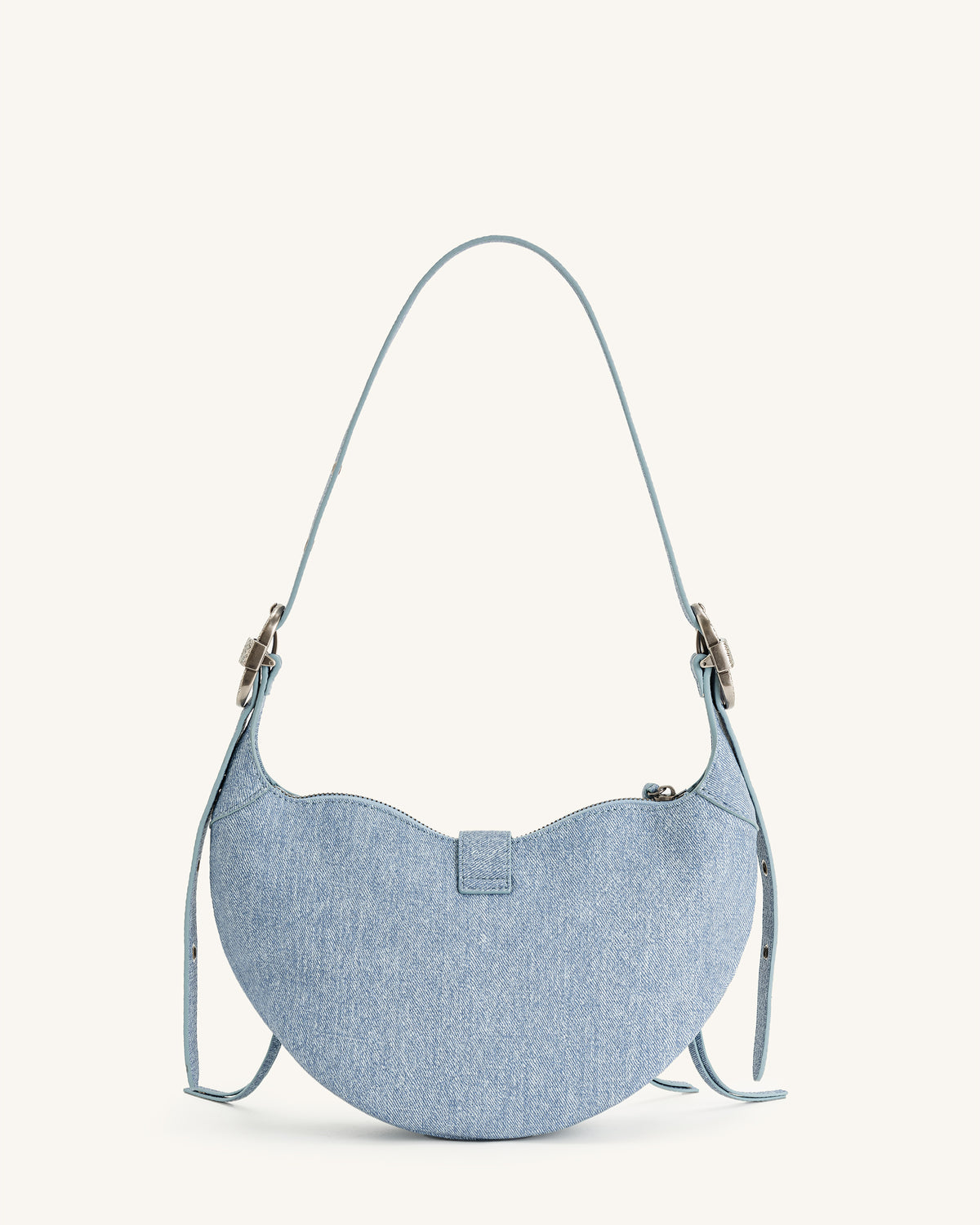 Tessa Denim Embossed Shoulder Bag - Blue - view 4