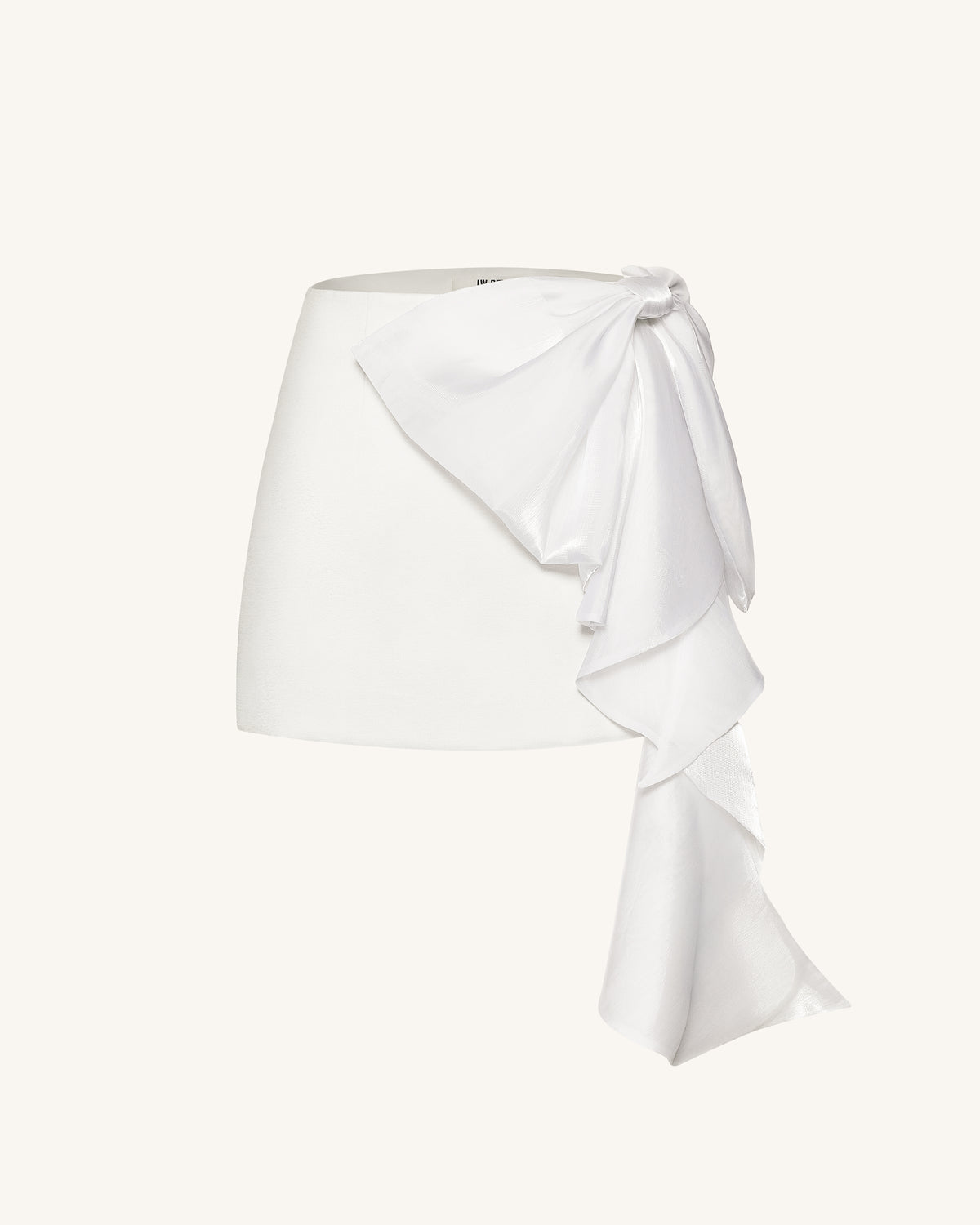 Cascading Bow Mini Skirt - White - view 5