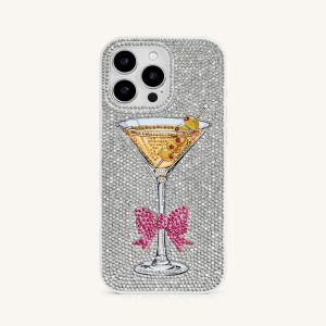 Sparkling Martini Phone Case - Multicolor White - view 1