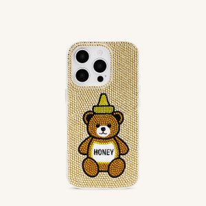 Honey Bear Artificial Crystal Phone Case - Neutral - view 1