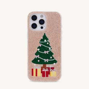 Christmas Tree Bling Phone Case - Gold - view 1
