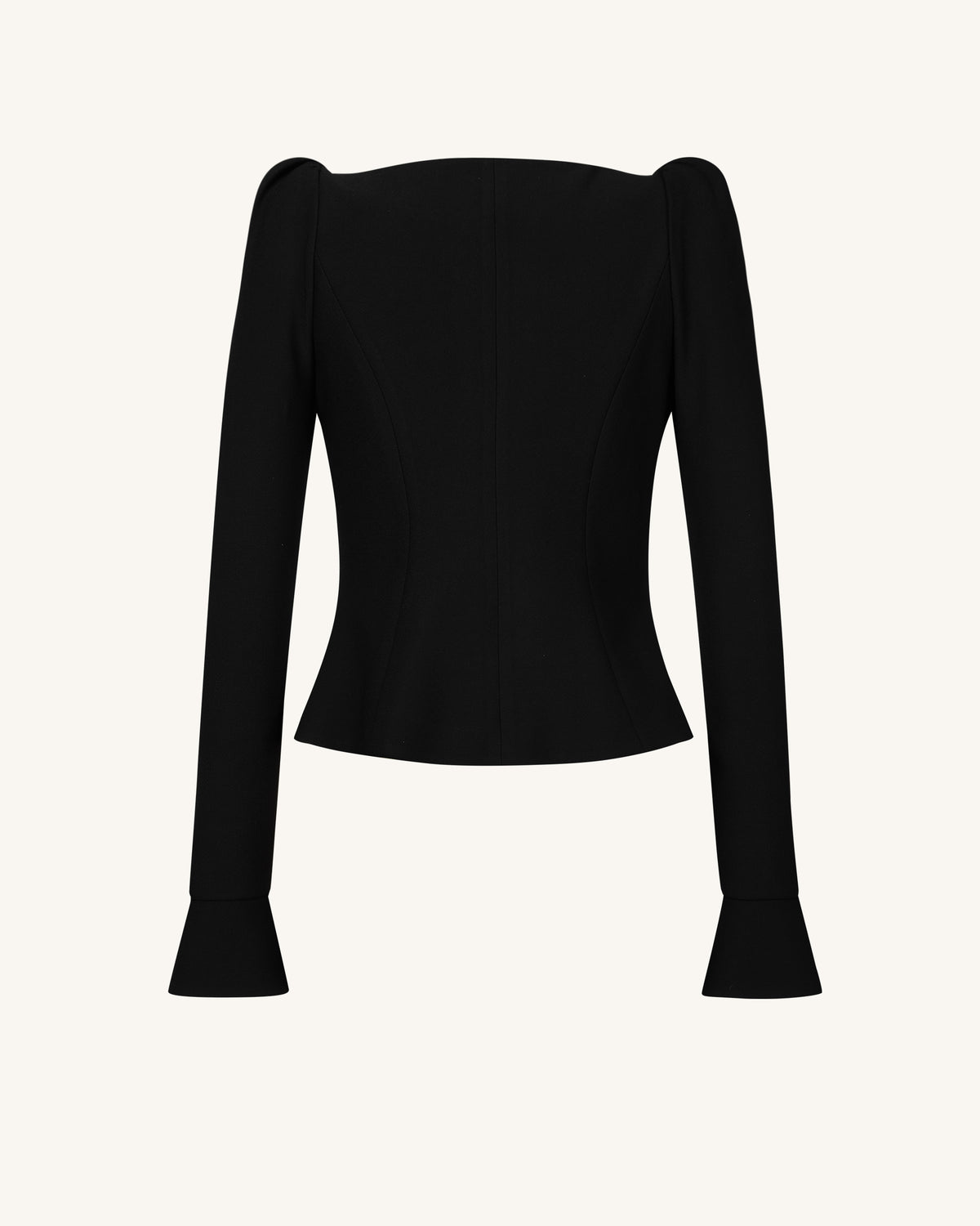Olivia Puff Shoulder Blazer - Black - view 5
