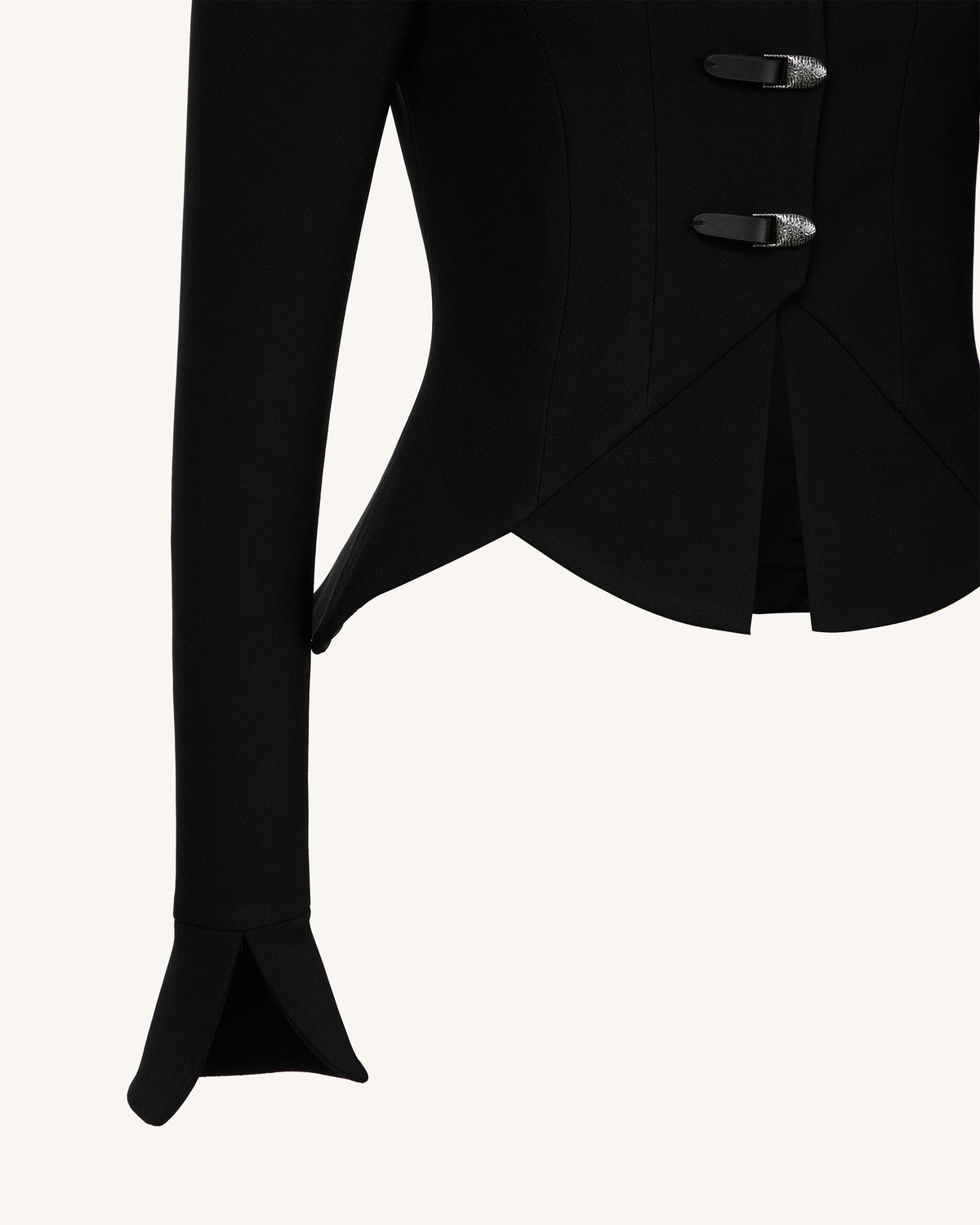 Olivia Puff Shoulder Blazer - Black - view 6