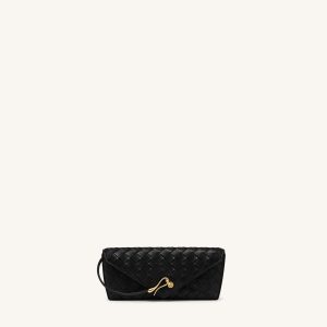 Celeste Woven Textured Glasses Case – Black - view 1