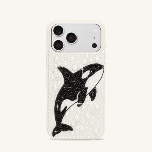 Orca Pearl Embellished Phone Case – White - view 1