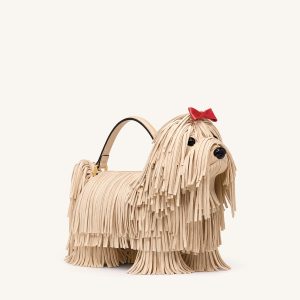 Coco Shaggy Dog Shaped Handle Bag - Apricot - view 1