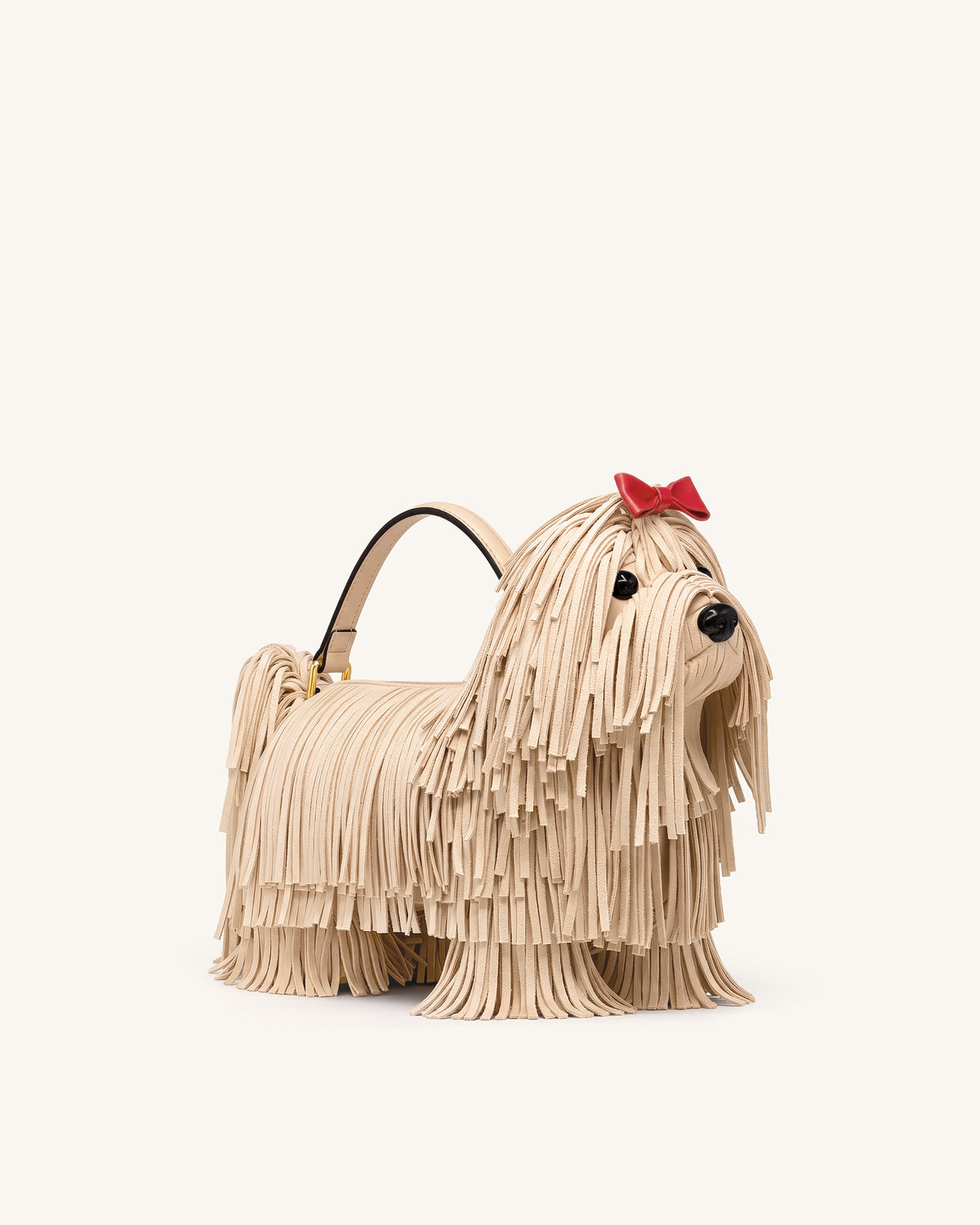 Coco Shaggy Dog Shaped Handle Bag - Apricot - view 1