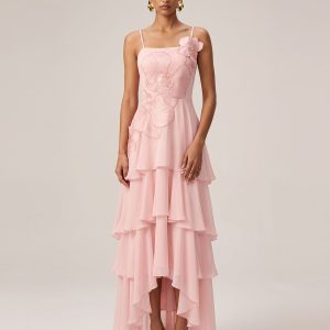 Orchid Embroidered Layered Maxi Dress - Pink - view 1