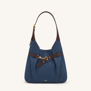 Alina Hobo Bag - Dark Blue Denim