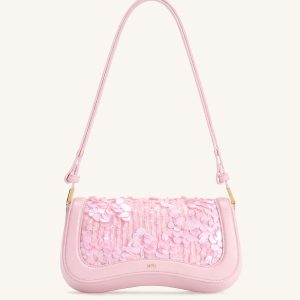 Joy Sequin Shoulder Bag - Rose Pink