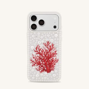 Red Coral Pearl Phone Case - White - view 1