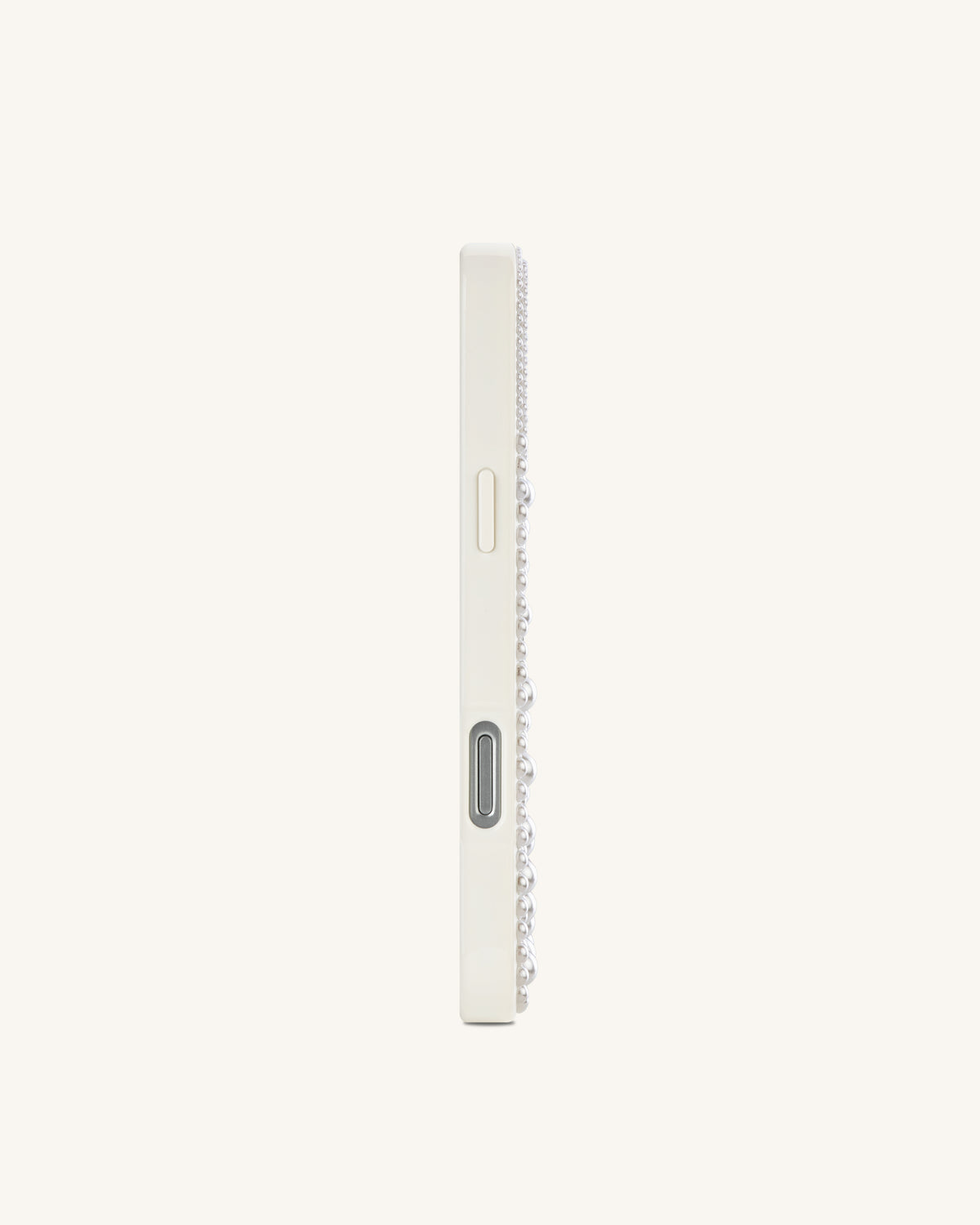Pearl Artificial Crystal Bow Phone Case - White - view 3