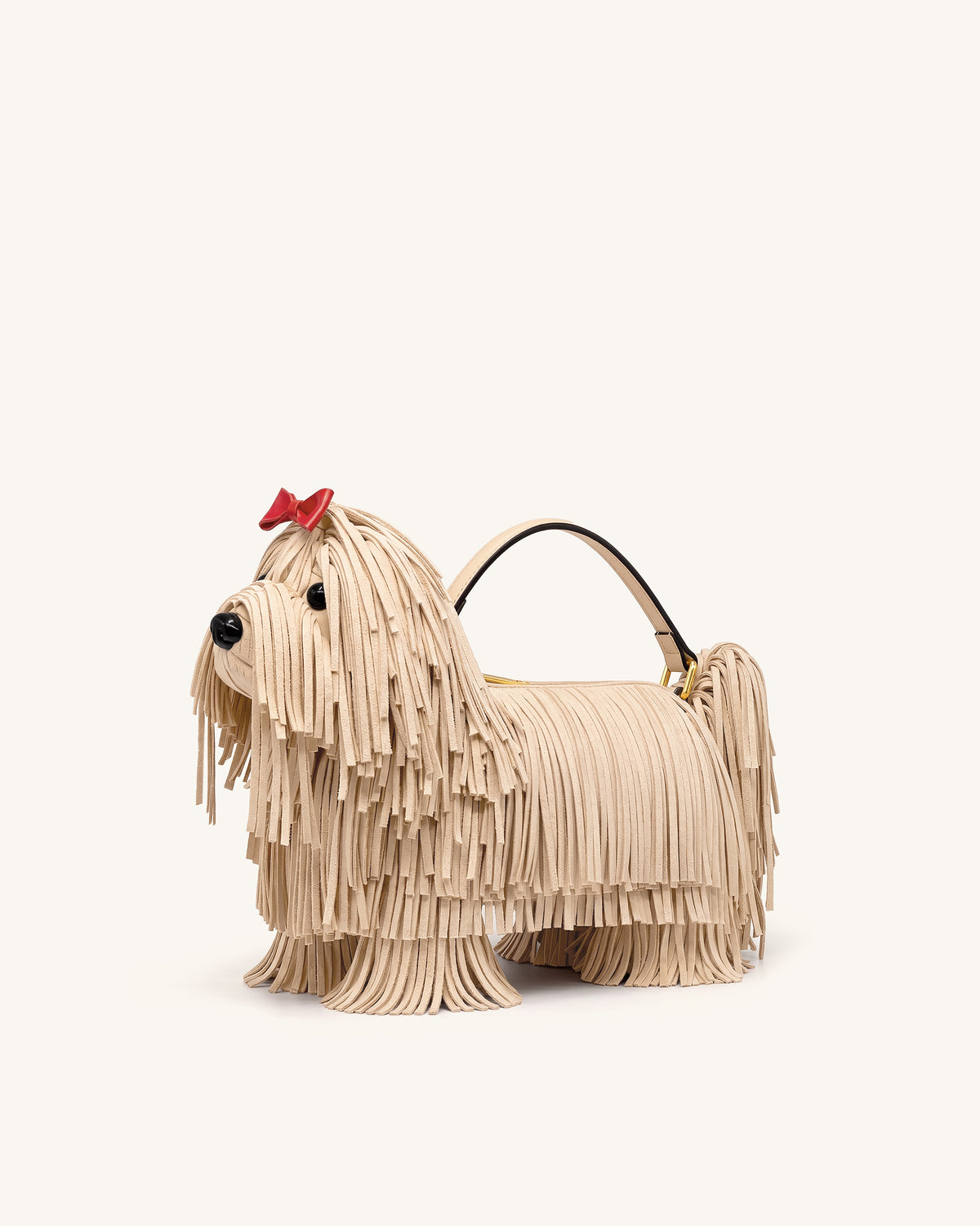 Coco Shaggy Dog Shaped Handle Bag - Apricot - view 3
