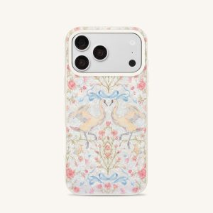 Vintage Romance Swan Pearl Shell Phone Case - White - view 1