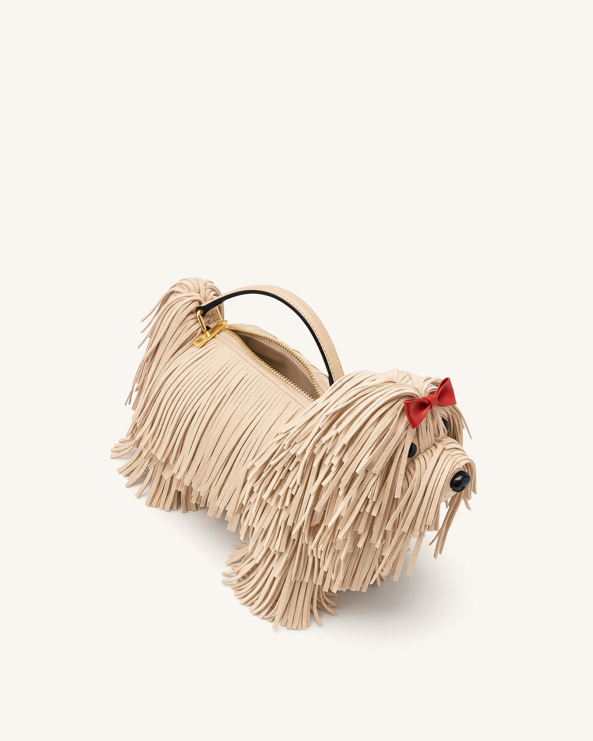 Coco Shaggy Dog Shaped Handle Bag - Apricot - view 4