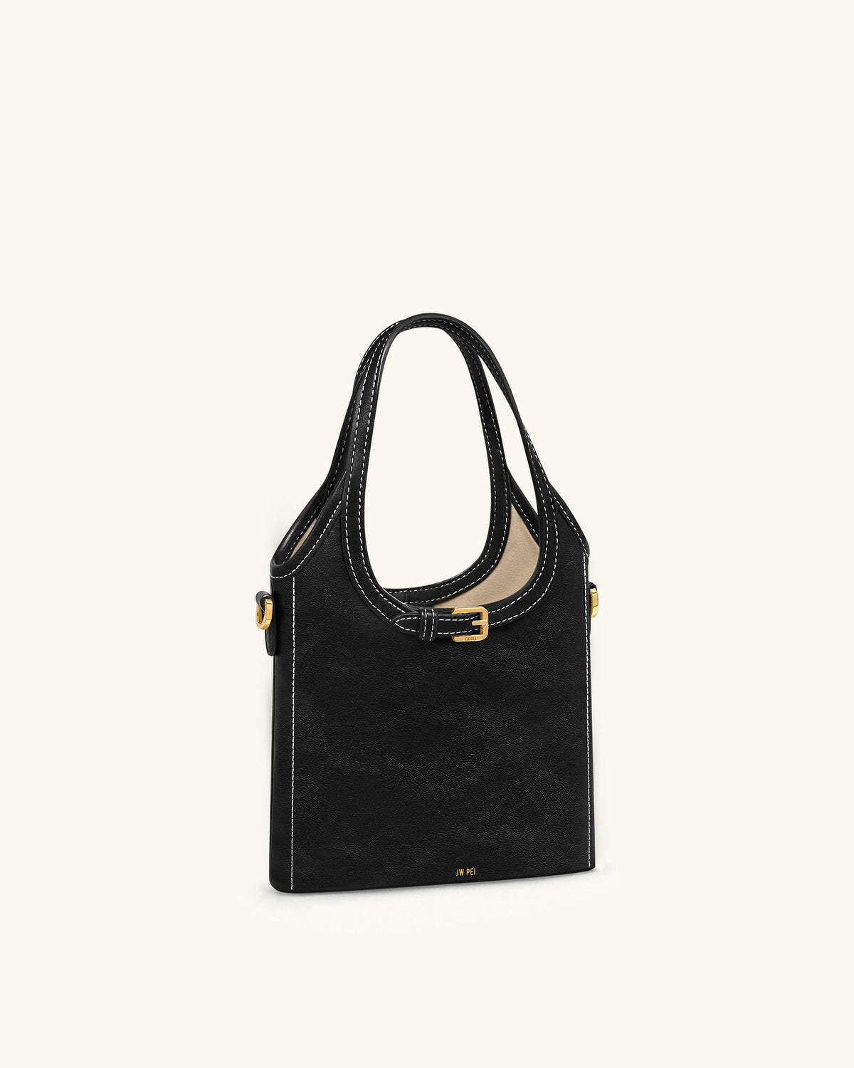 Brooke Mini Belted Embellished Top Handle Bag - Black - view 2